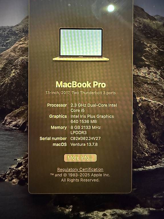 Notebook: MacBook Pro 2017 – Usato da Montreux venduto da dkl_n5bn 1