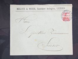 CL23 Enveloppe + Timbre Suisse 1914