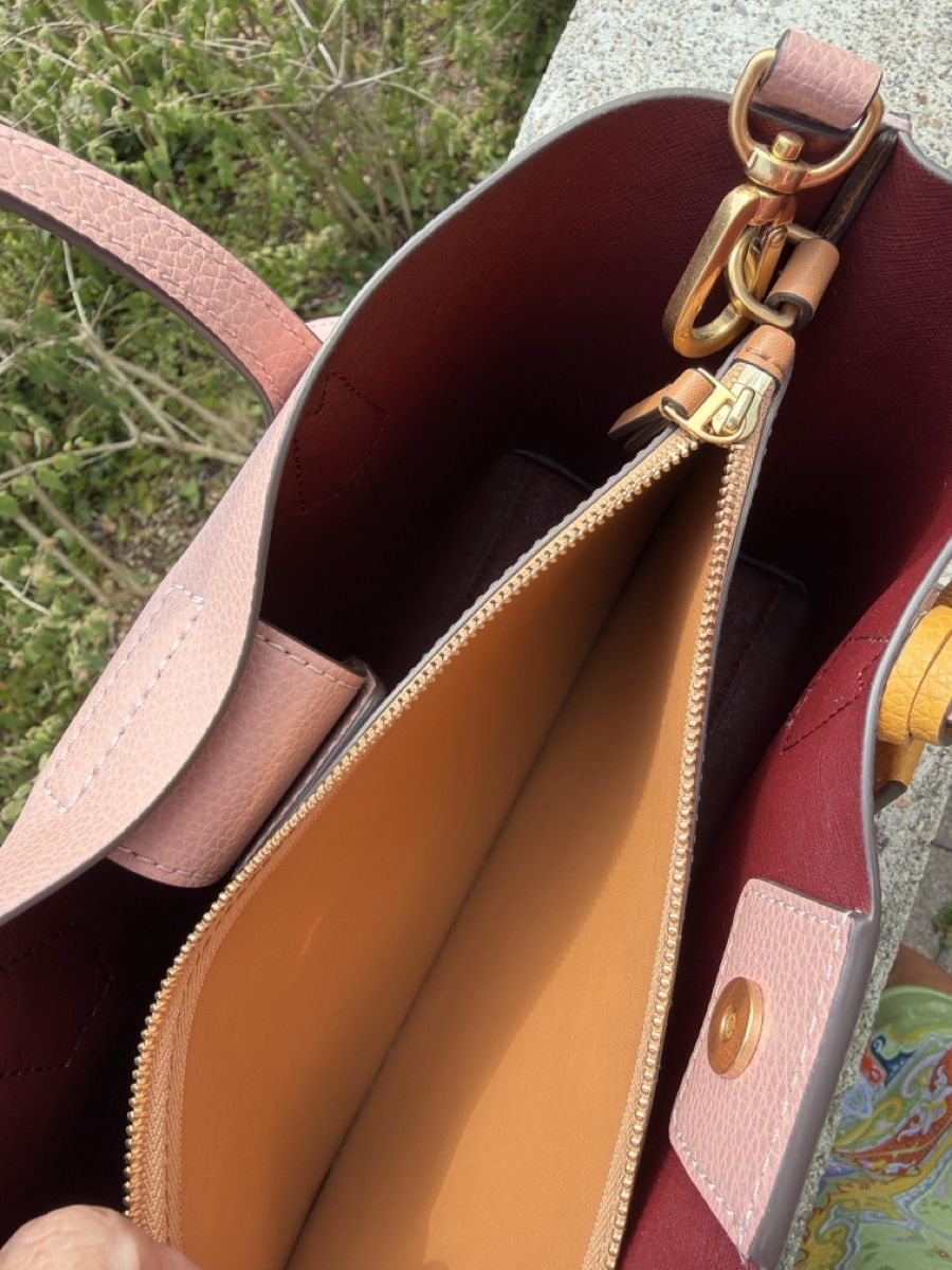 Tory Burch Borse da donna: Tory Burch Perry Small Satchel Pink Moon – Usato da Zürich venduto da bridget66 3