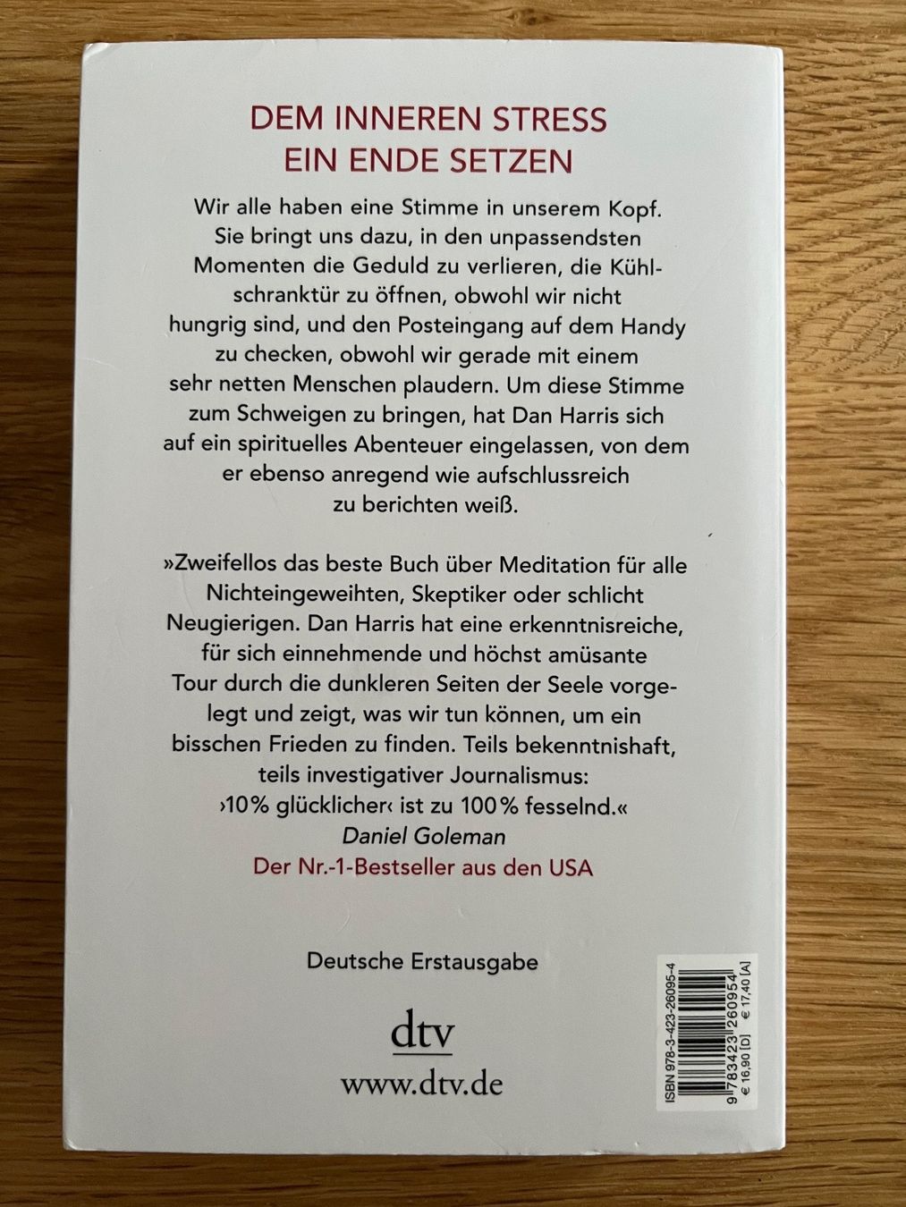 Libri: Meditation für Skeptiker Dan Harris – Usato da Zürich venduto da kitsune 1