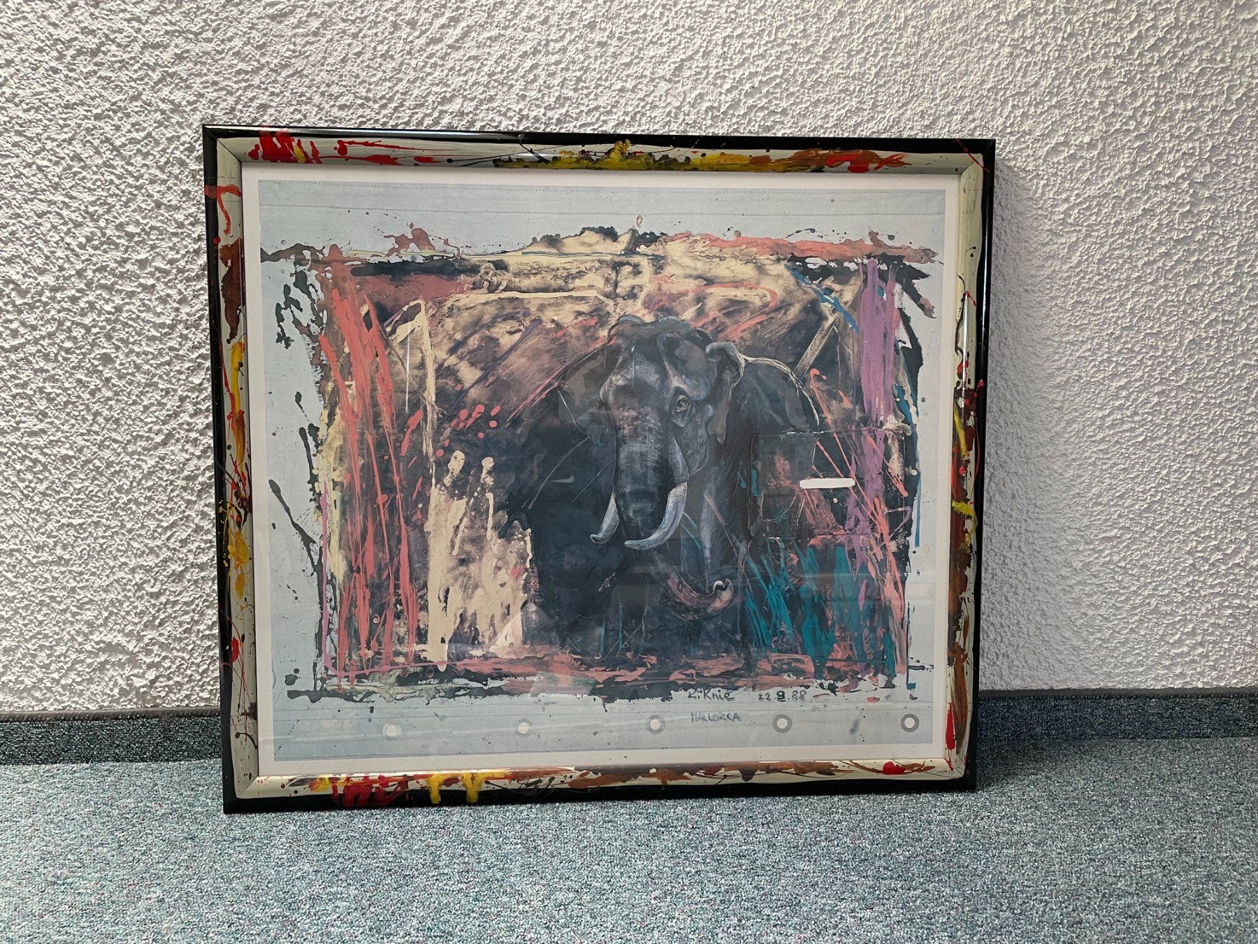 Poster & Bilder: Bild mit Elefant - R. Knie Replikat – Gebraucht aus Eschenbach LU von B.L.R