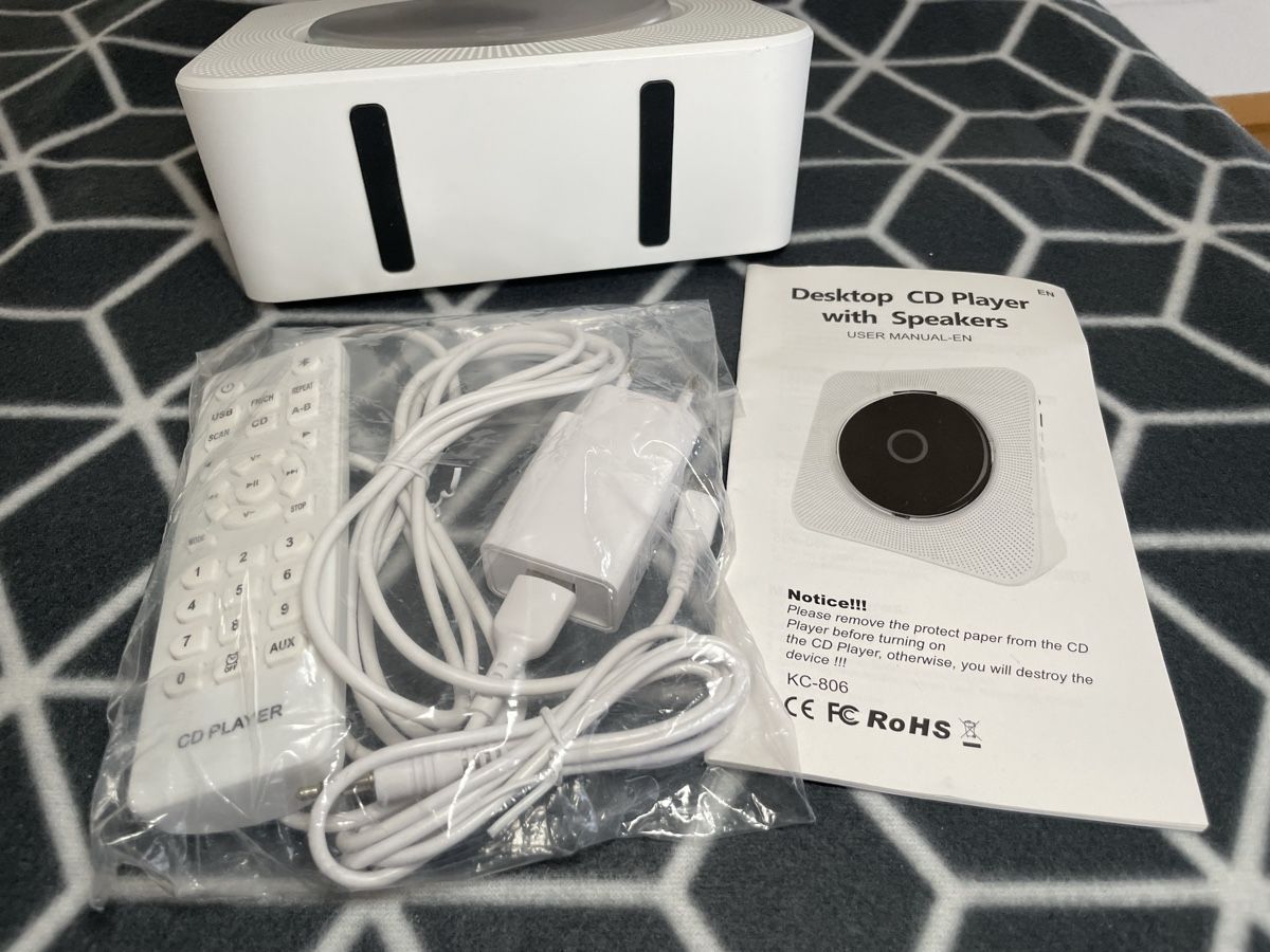 Audio- & Mediensysteme: Gueray Tragbarer CD Player mit Bluetooth Desktop CD-Player  – Neu und originalverpackt aus Rheineck von cha_p9qy 6