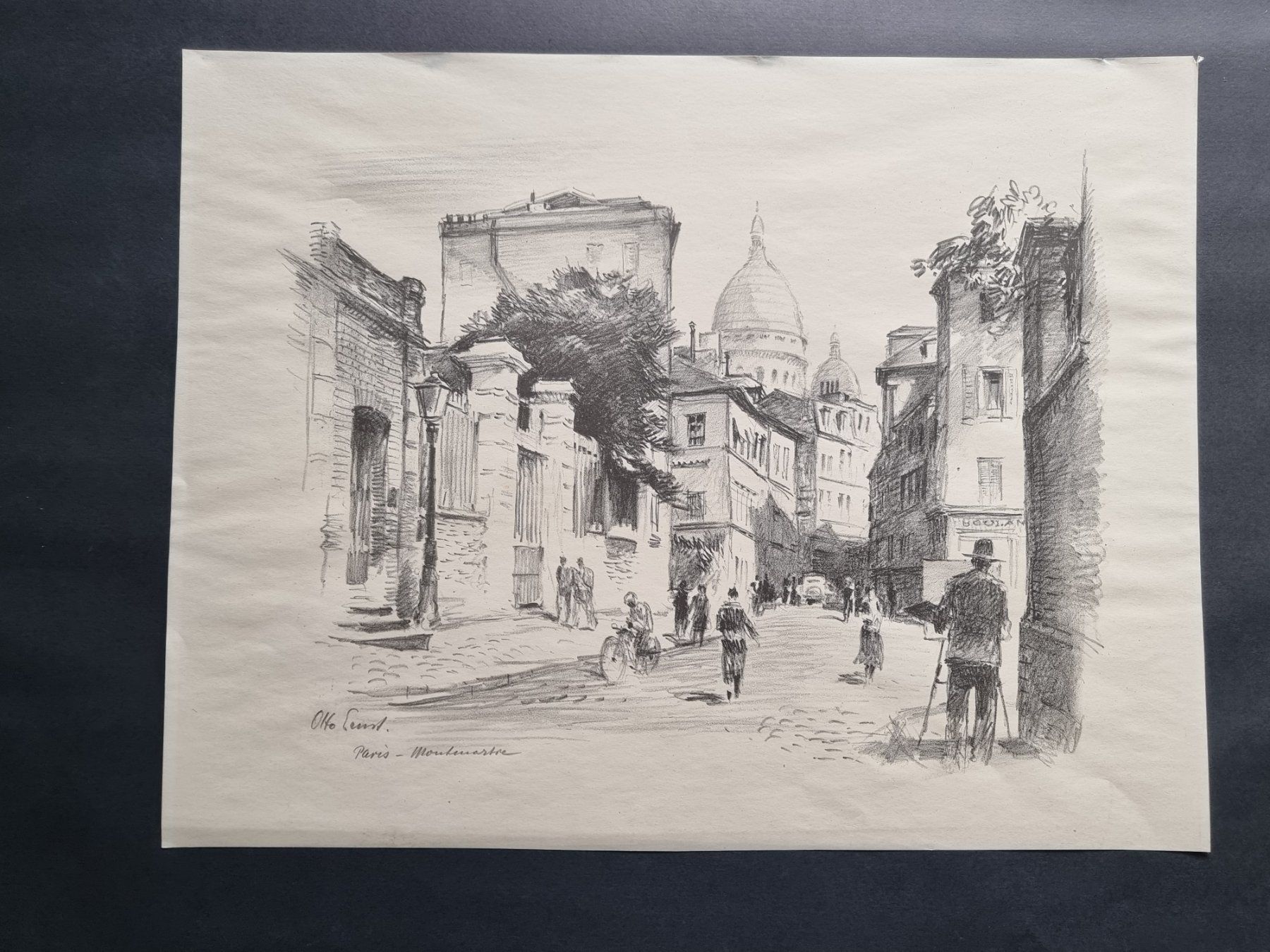 Grafica & Litografie: OTTO ERNST LITHOGRAPHIE SIGNIERT PARIS – Usato da Gersau venduto da grafik-kunst 1