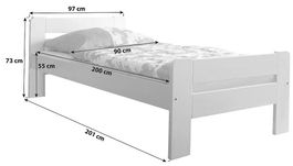 Einzelne Bett