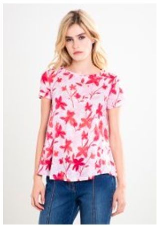 Stefanel T-shirts: STEFANEL - Top imprimés fleurs TXS – D'occasion à Cressier - NE par bloomydays