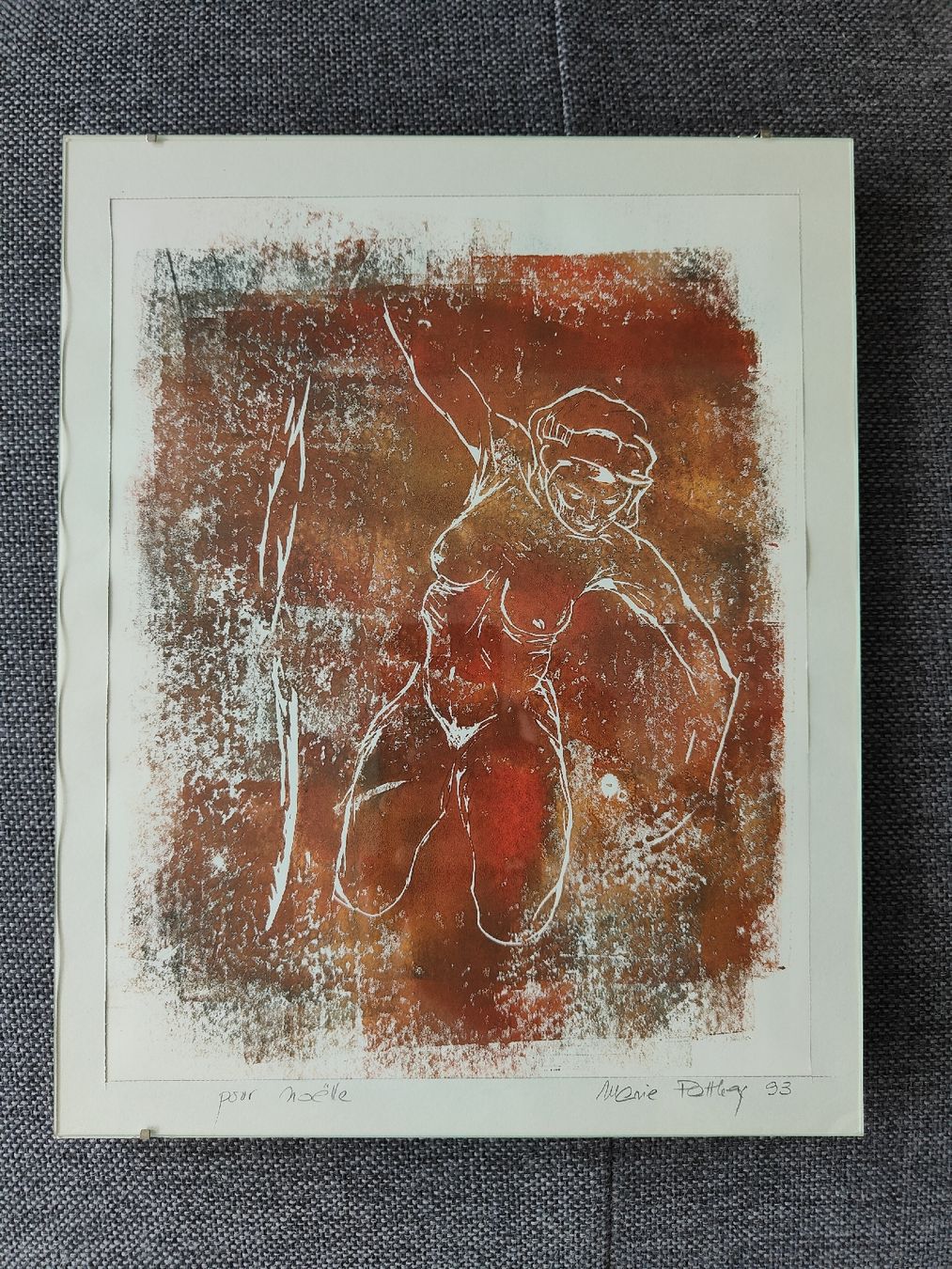 Gemälde: Peinture "nu" signé tableau art moderne – Gebraucht aus Tramelan von La_mine_d_art 2