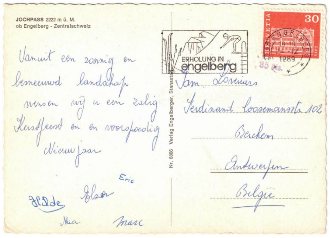 Cartoline postali: Engelberg - 4 Bild AK Jochpass – Usato da Binningen venduto da Mountainrider 1