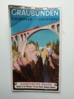 Graubünden Rhätische Bahn - Seltene Vintage Broschüre