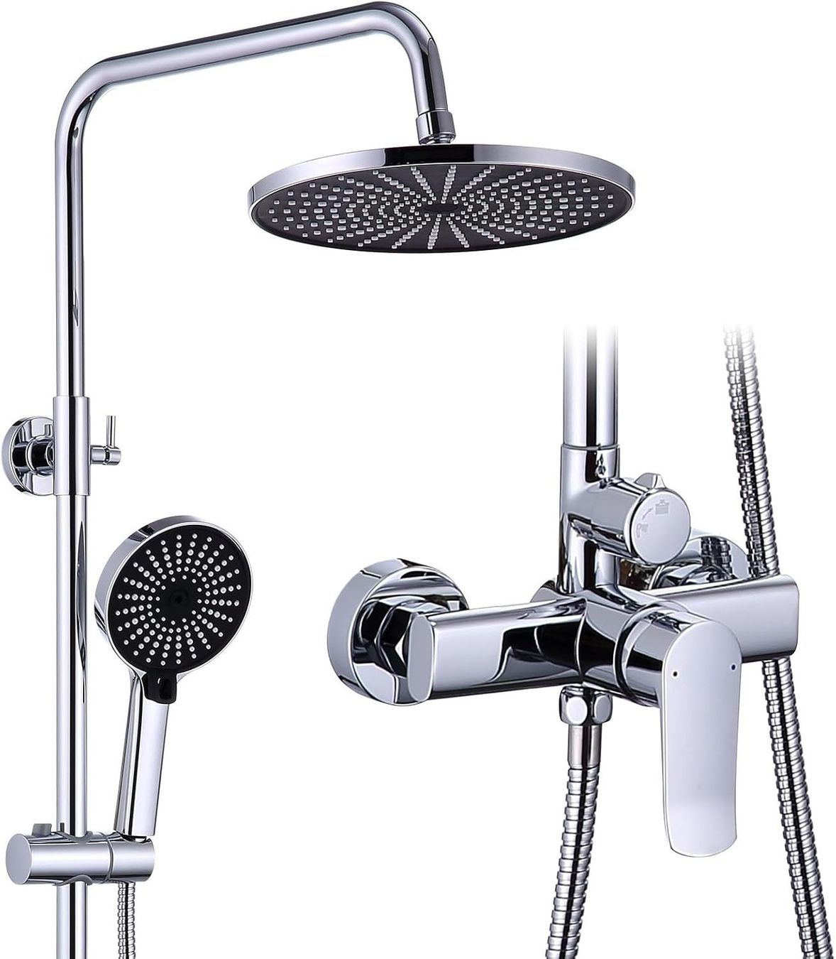 Duschen: Duschsystem Regendusche 26cm Höhenverstellbar Set – Neu und originalverpackt aus St. Gallen von sch_zsz7