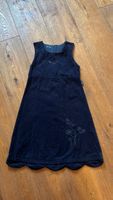 122-128cmPampolina 7J dark blue velvet dress with embroidery