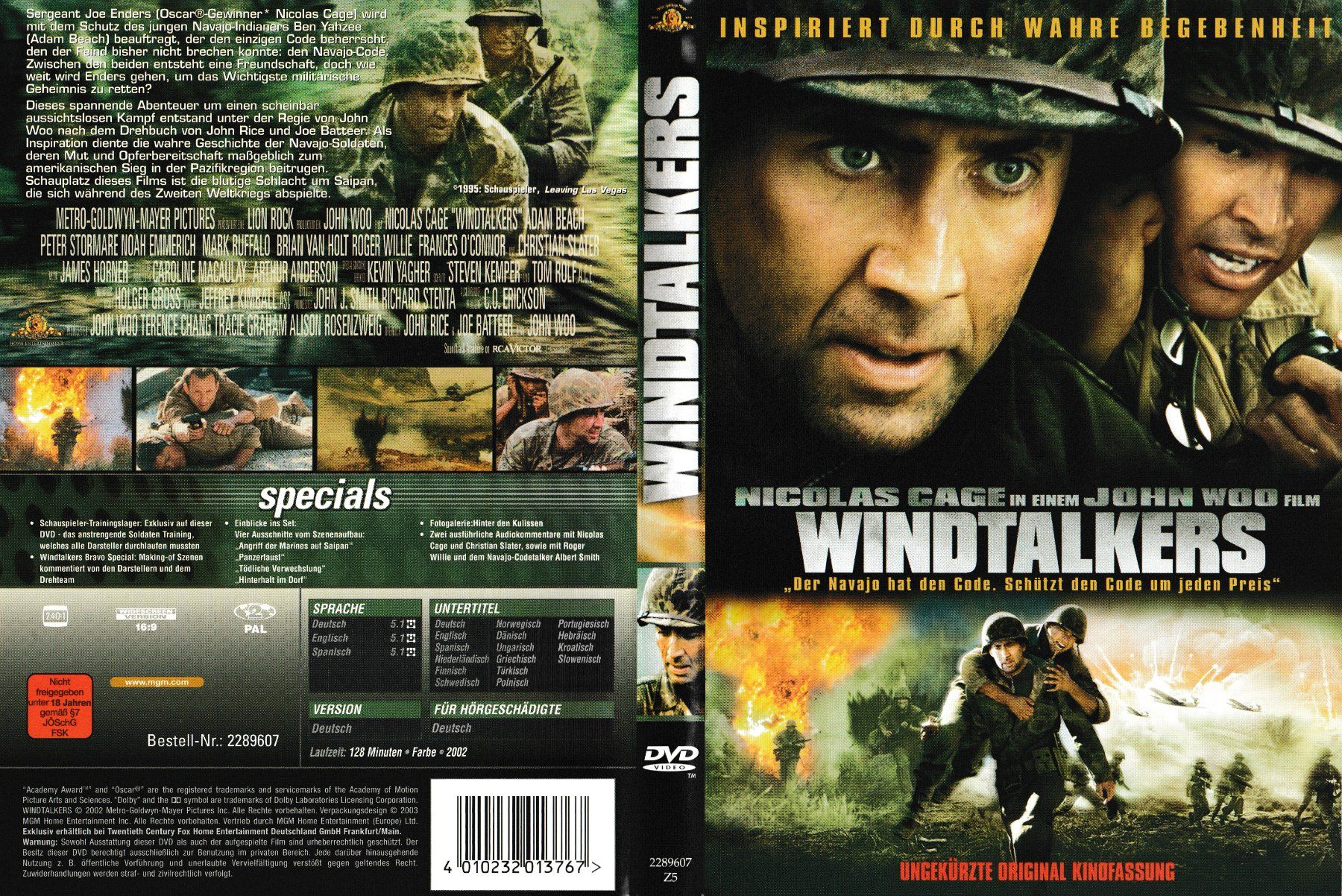 Tutti i DVDs: DVD - Windtalkers (NEU - OVP) – Nuovo e nell'imballaggio originale da Langnau am Albis venduto da MediaRescuerKeLoX