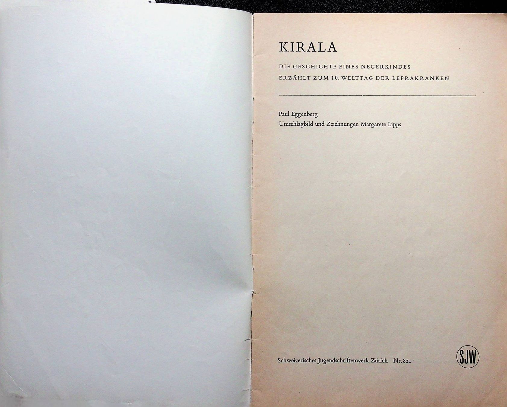 Libri: SJW 821 Paul Eggenberg Kirala EA 1963 – Usato da Reitnau venduto da Zaomir 2