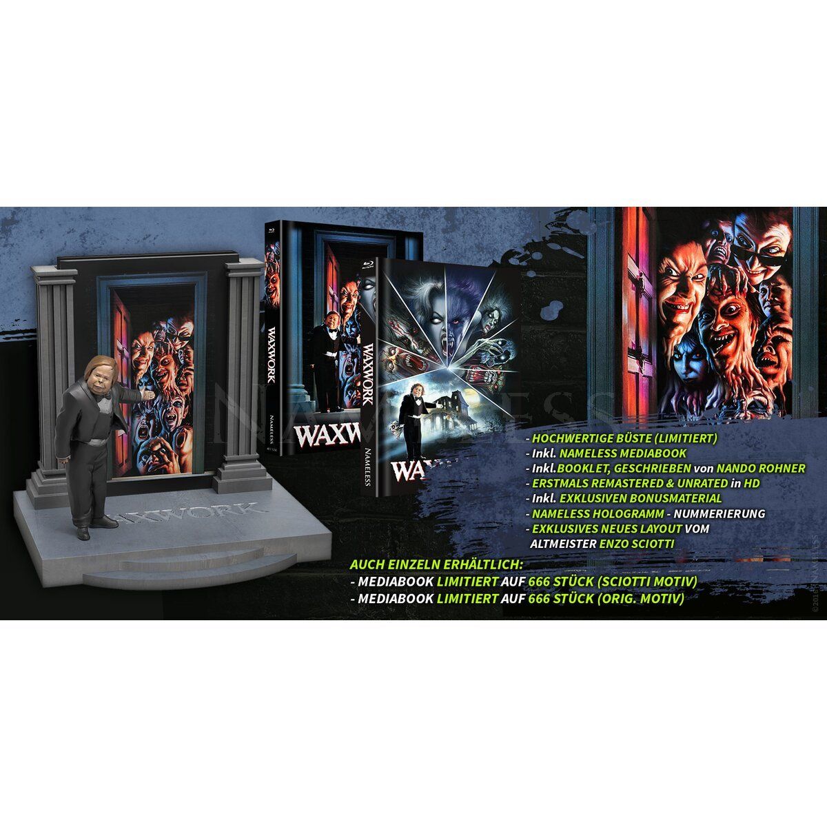 Tutti i DVDs: Waxwork (Mediabook mit Büste) – Usato da Frauenfeld venduto da Frankenstein01