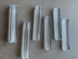 Antik Messerbänke aus Glas
