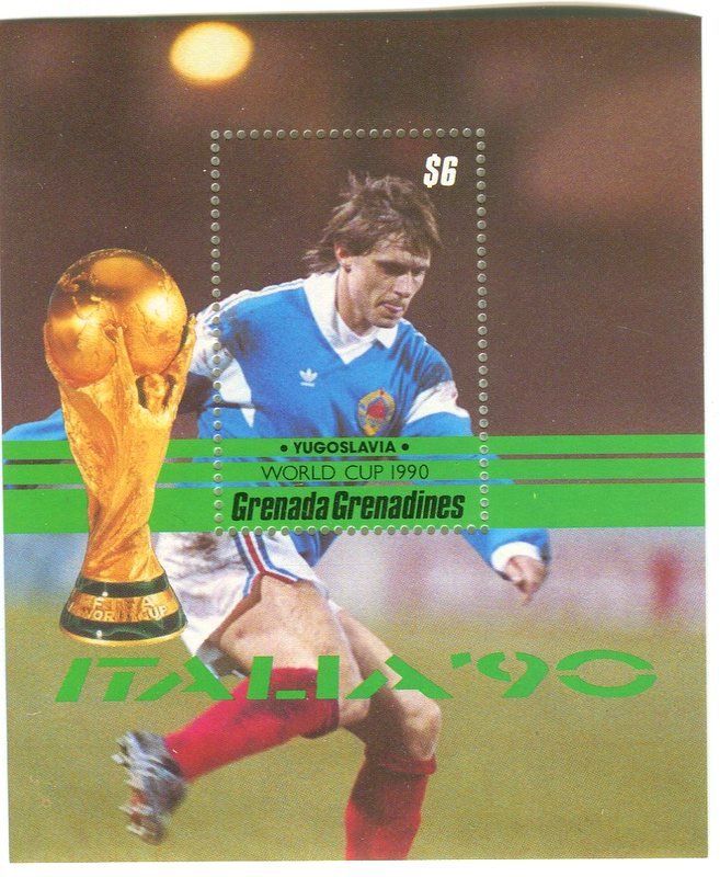 Alle Briefmarken: Block "Fussball". Grenada – Neu und originalverpackt aus Basel von Butsch5