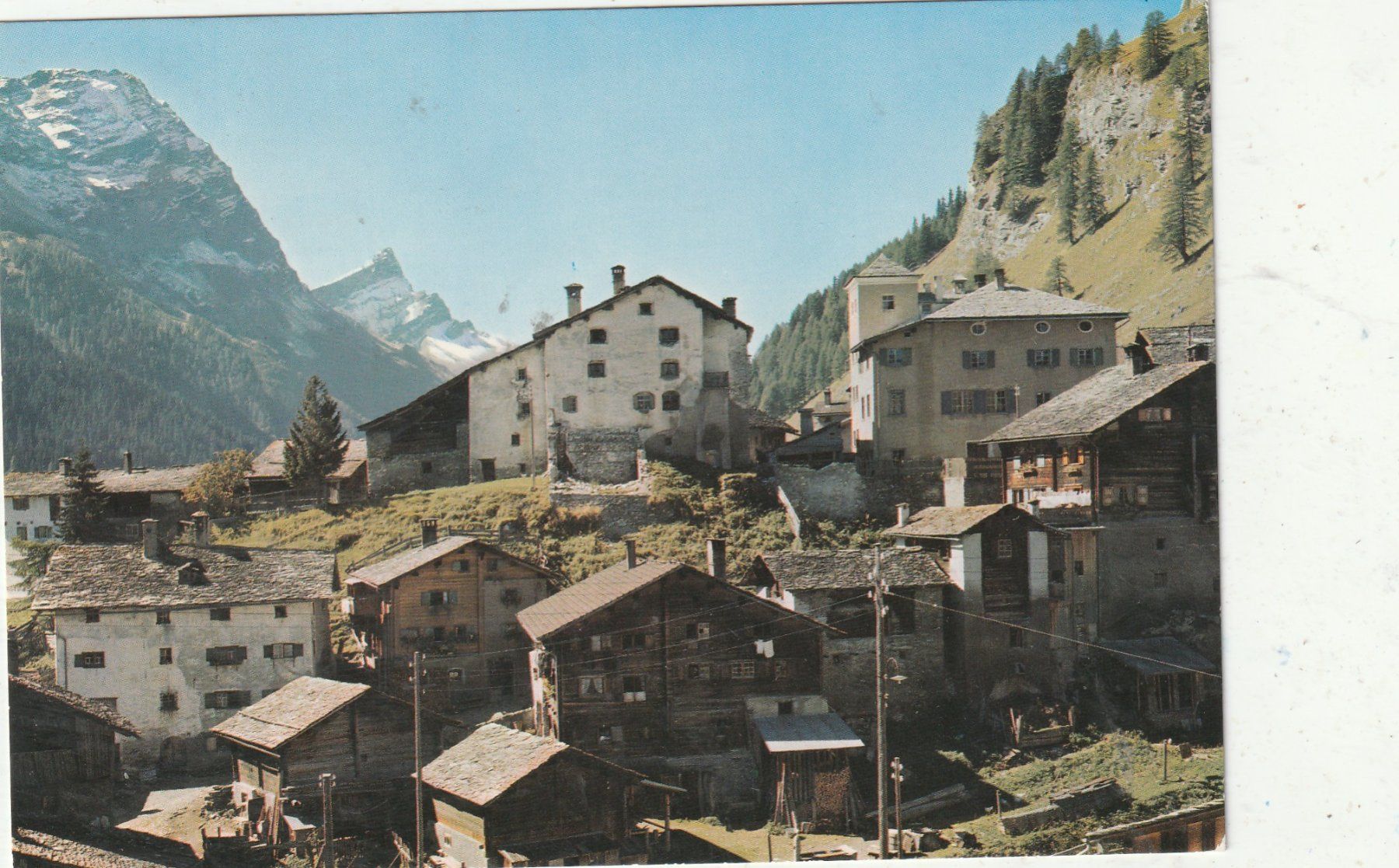 Cartoline postali: Splügen Dorfpartie – Usato da Lumbrein venduto da made02