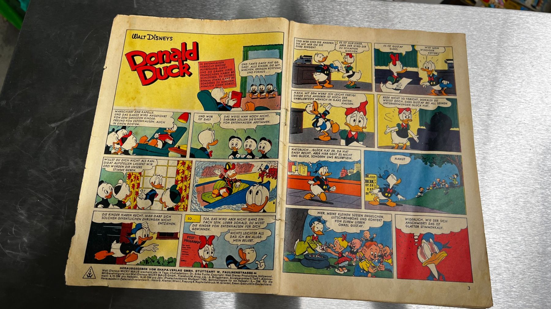 Fumetti: Micky Maus Heft Nr. 8 ,1. April 1956 – Usato da Bern venduto da daskannweg 2