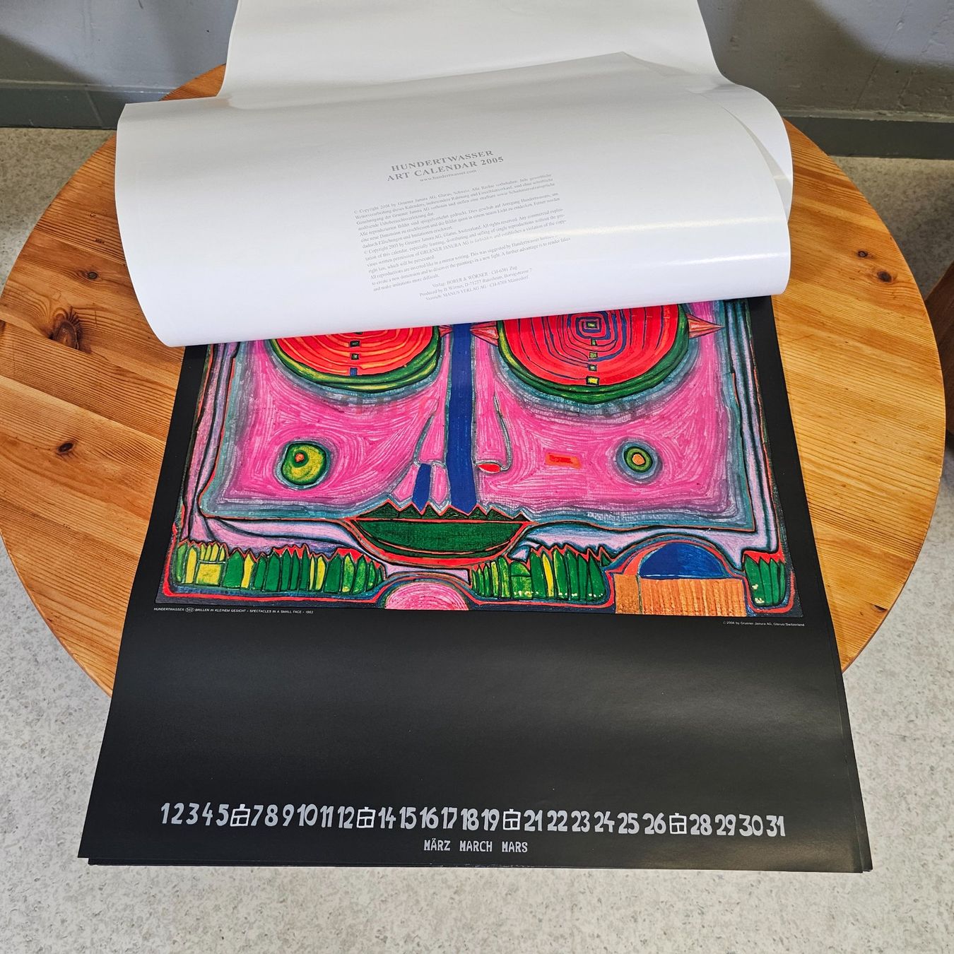 Calendari: Friedrich Hundertwasser Kalender 2005 Bilder Sammlung – Usato da Nottwil venduto da Wondewa-Shop 4