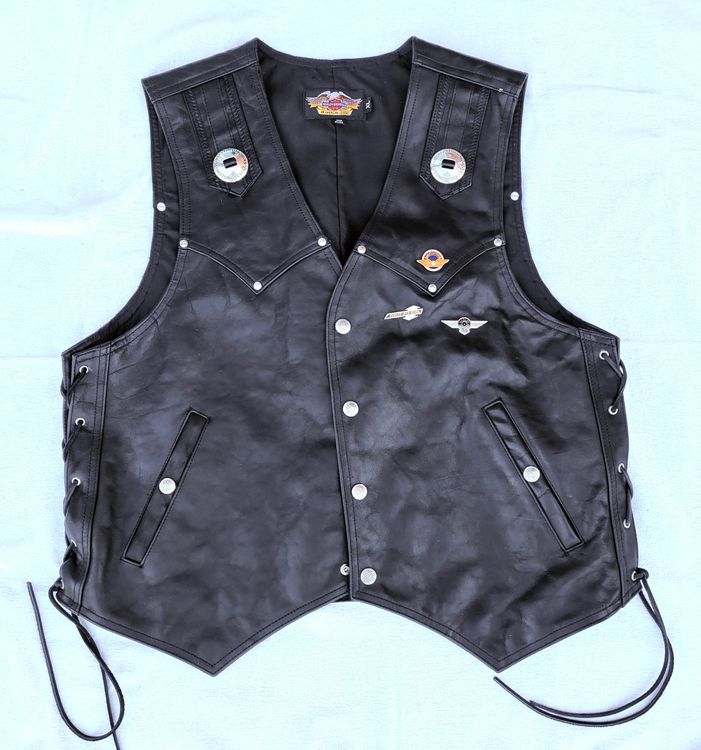 Dream Apparel Damen Motorradweste Aus Leder, Schwar Produktbild-Vorschau 6
