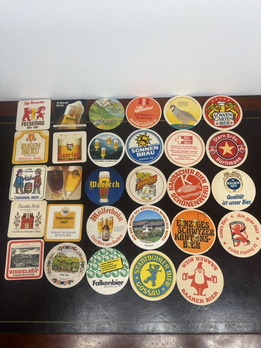 Sottobicchieri: Collection sous-verres bières suisses – Usato da Bôle venduto da K200C
