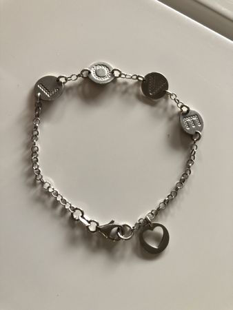 Silber Armband 925 mit LOVE Anhänger - Neuwertig!