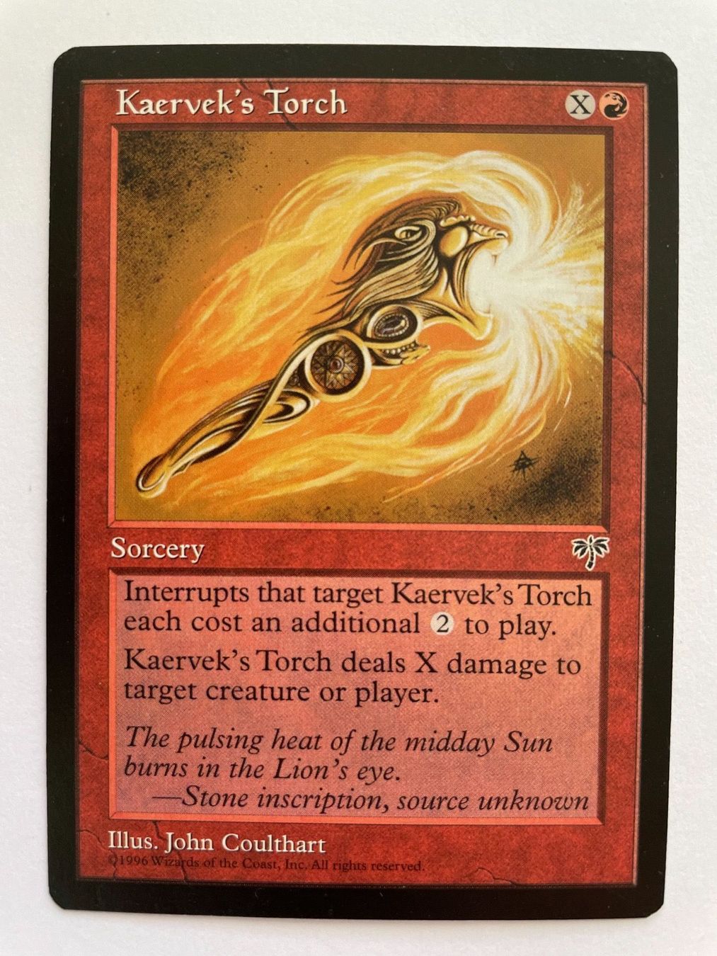 Cartoline: MTG - Kaervek’s Torch – Usato da Zürich venduto da T_H_O_M_A_S
