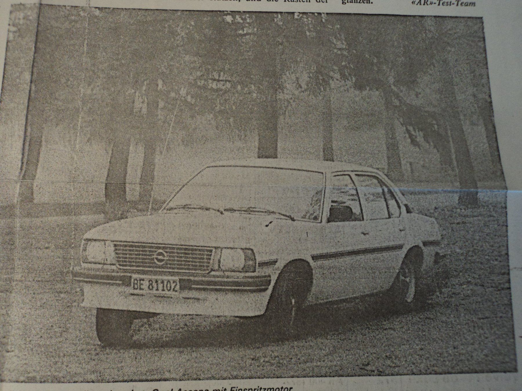 Opel Dokumente: Prospekt Test AR Opel Ascona SR 2.0E von 1980 – Gebraucht aus Schwarzenburg von modelCARama