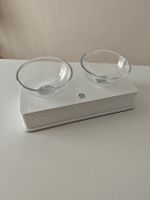 Katzen Fressnapf-Set aus Glas