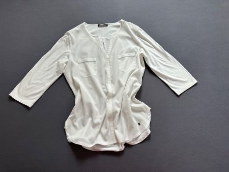 Weisse, leichte, luftige Sommer Bluse von Brax,  3/4 Aermel
