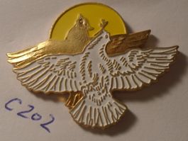1 Friedens Tauben Pin Weiss (C202)