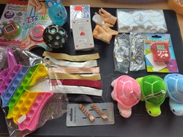 25 Artikel Restposten Haarband, Schildkröte, Slime, Fidget