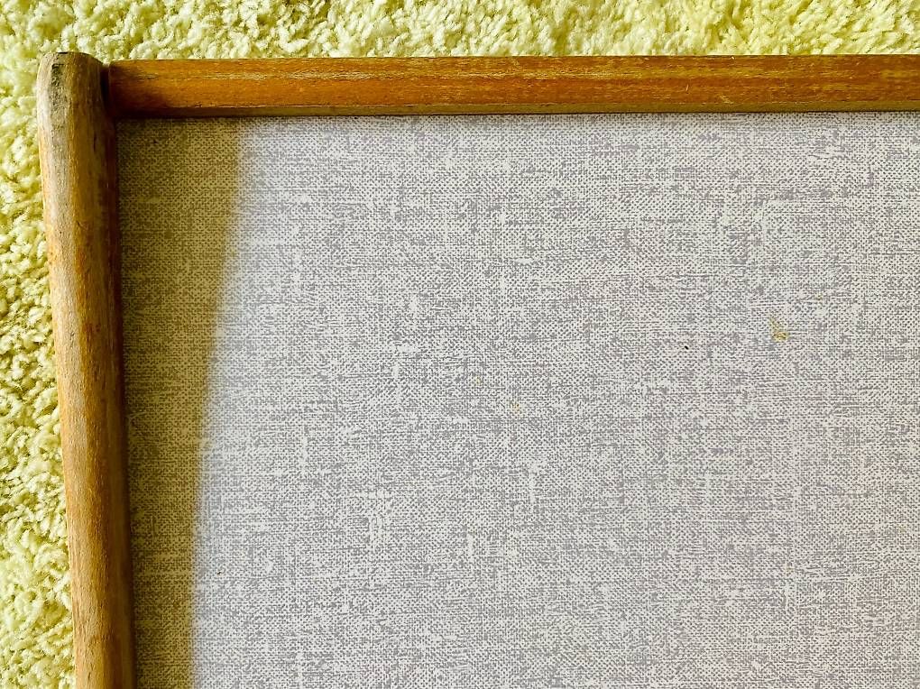 Piatti di portata: Vintage Holztablett / Serviertablett  Rot/Grau – Usato da Zürich venduto da JLorraine 3