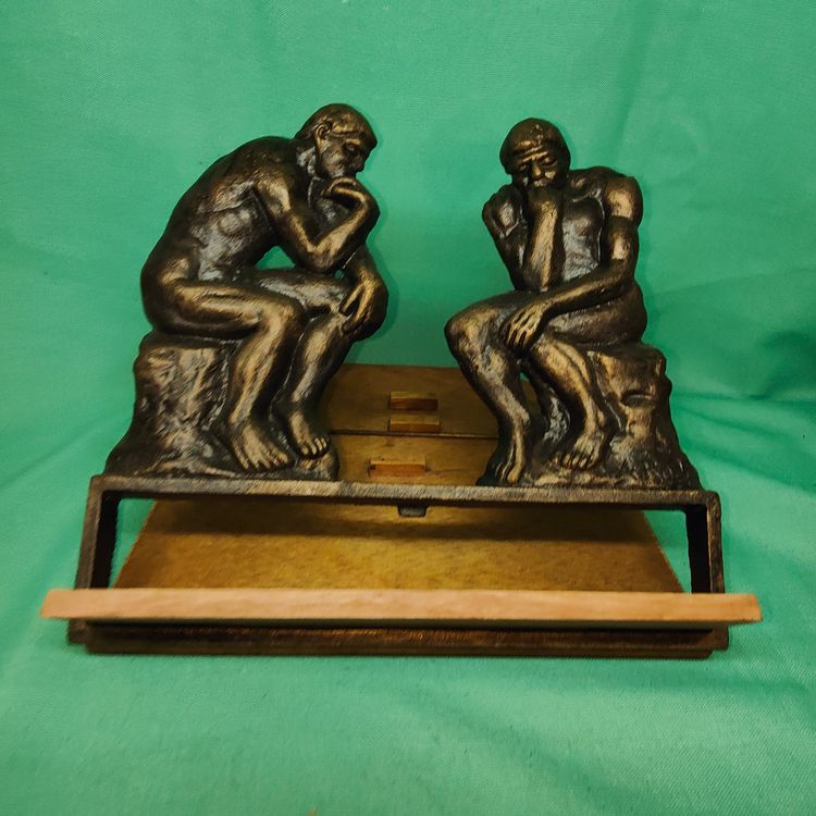 Honeyplum Lustige Vatertagskarte – Mit Denker-Statue Auf Toilette, Inkl. Kraftumschlag | Humorvolle Karte Für Ehefrau, Kinder, Familie