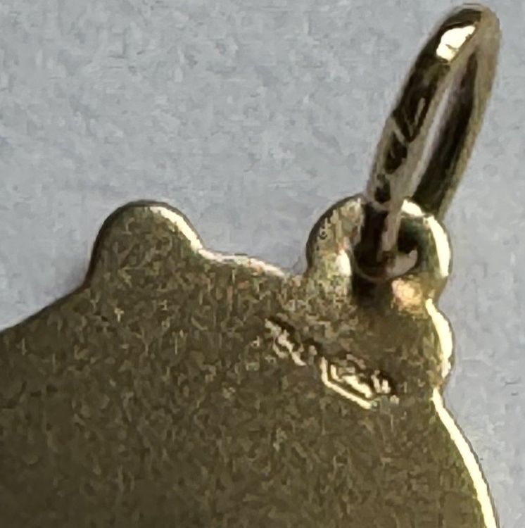 Goldiger Panda-Anhänger, 750er Gold 3
