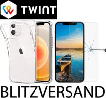 iPhone 13 PRO Hülle Etui + Panzerglas CLEAR Case Cover Glas