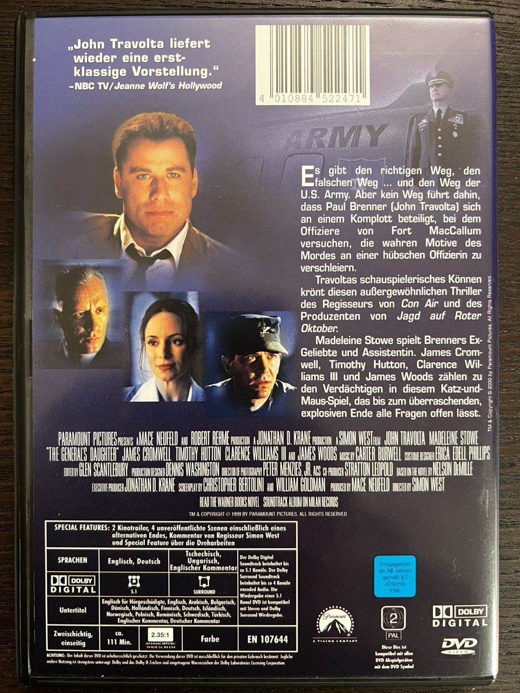 Tutti i DVDs: Wehrlos - Die Tochter des Generals – Usato da Zürich venduto da FilmFreunde 1