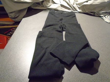 Strumpfhose ca. Grösse S, dick/ohne Füsse, schwarz