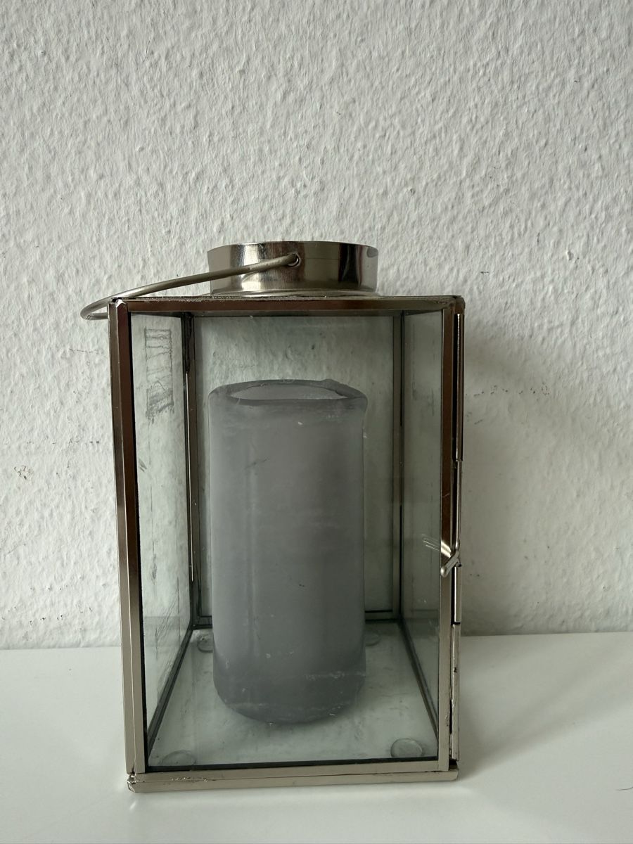 Lanterne: Schöne Glaslaterne mit Kerze – Usato da Urdorf venduto da Chapar