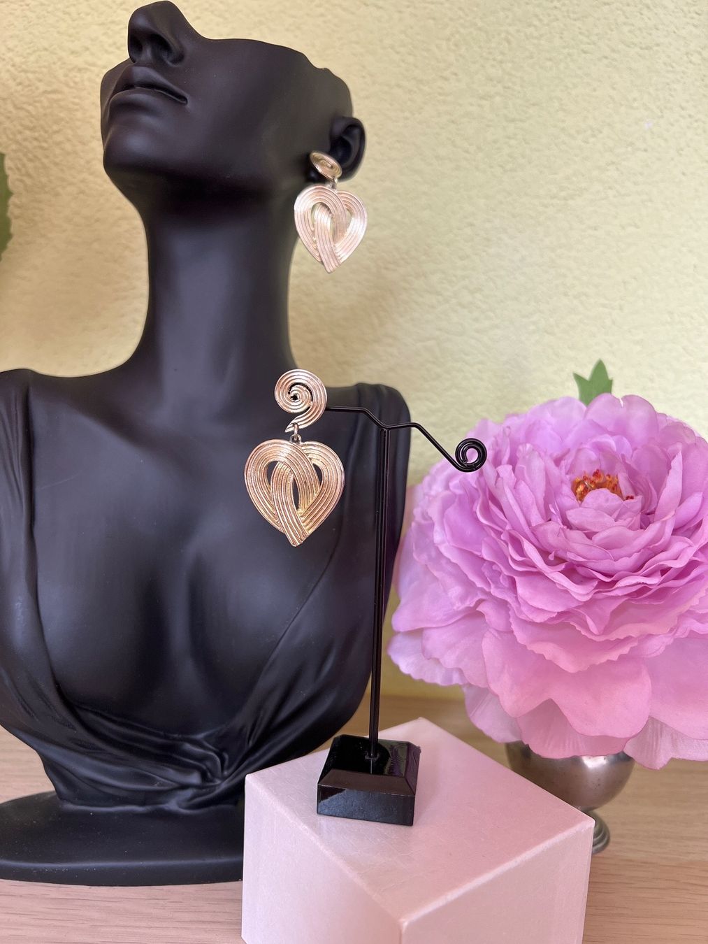 Orecchini pendenti & Orecchini a lobo: Schöne Herz Ohrringe – Usato da Seon venduto da Sunny-Schmuck78