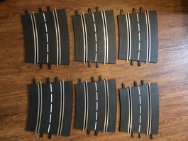 Carrera 132/124 Kurventeile 4/15° SET 6 Stück