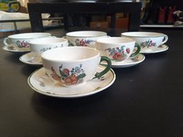 Villeroy & Boch Mettlach Geschirrset 1562 Blumenmuster