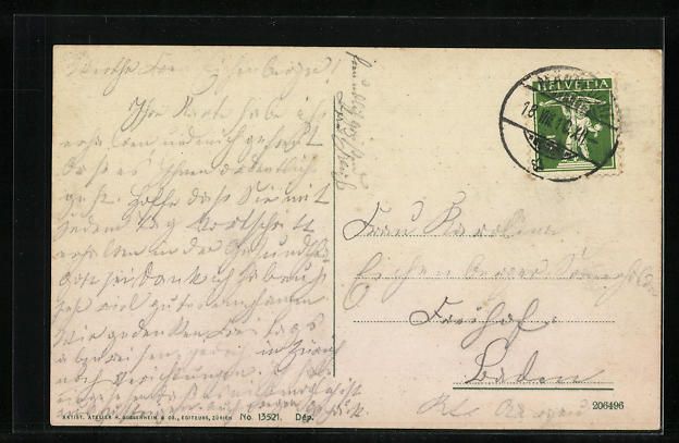 Cartoline postali: Männedorf, Strassenpartie aus der Vogel – Usato da Berlin venduto da bartko-reher 1