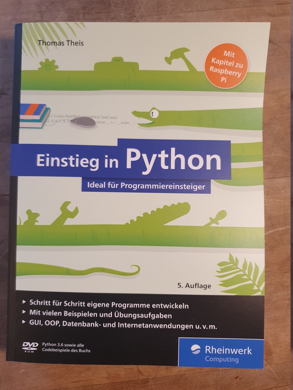 Livres: Einstieg in Python - 5. Auflage - Thoas Thies - Rheinwerk - – D'occasion à Zürich par loosebone