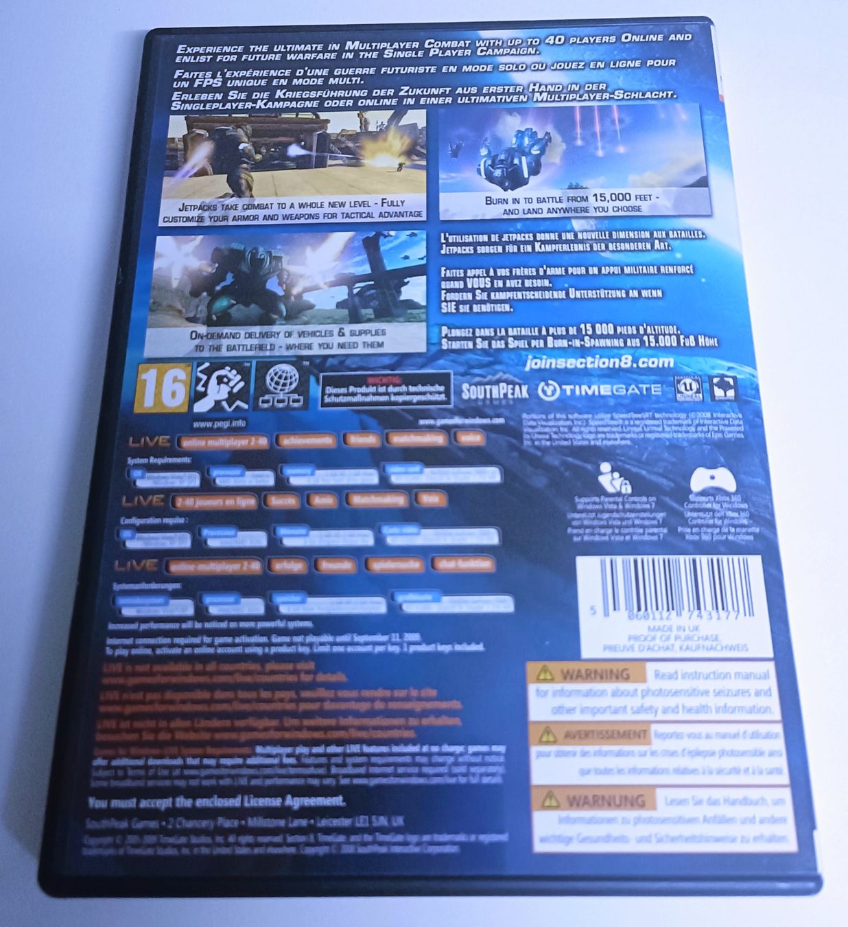 Giochi: Section 8 | PC – Usato da Köniz venduto da Gamecollect 2