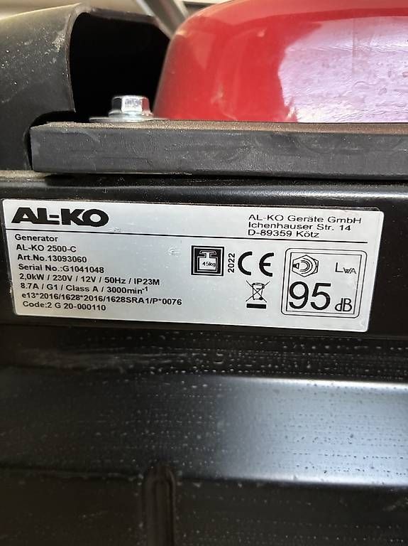 Générateurs de courant: Notstrom Geni Al-Ko 2500c – D'occasion à Unterlunkhofen par Mctree 2