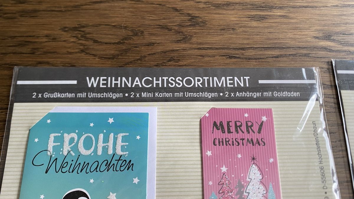 Cartoline: Weihnachtskarten-Set, neu & OVP, Grusskarten, Anhänger Mini – Nuovo e nell'imballaggio originale da Hochwald venduto da _biene_ 9