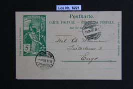 CH Postkarte sauber gestempelt 1900                 Los 6221