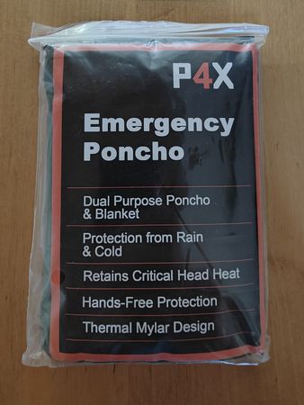 Notfallponcho P4X in OVP