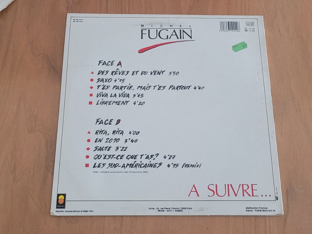 Dischi in vinile: LP  Michel Fugain – Usato da Martigny venduto da MZ-67 1