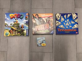 Gesellschaftsspiele Set Dodo Triominos Checker Tobi 4 Stk